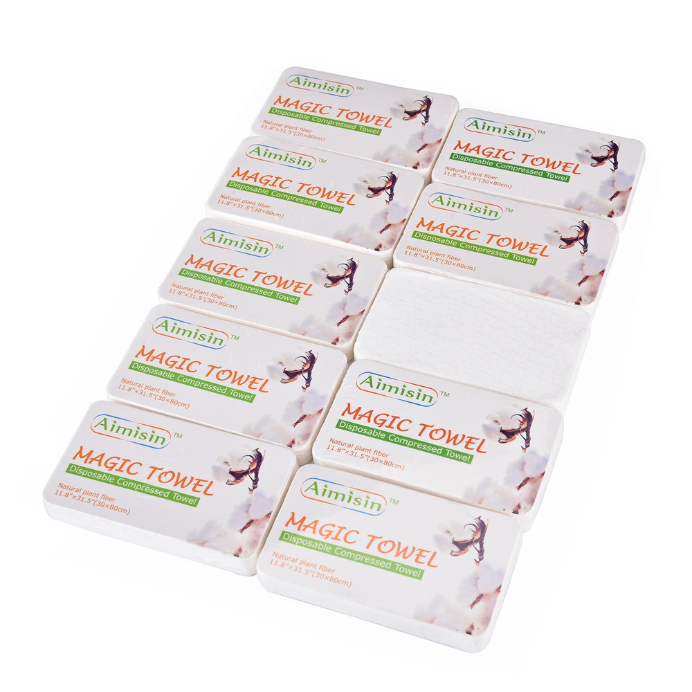 Aimisin Disposable Thick Big Magic Towel Compressed Towel for Home Bath Travel