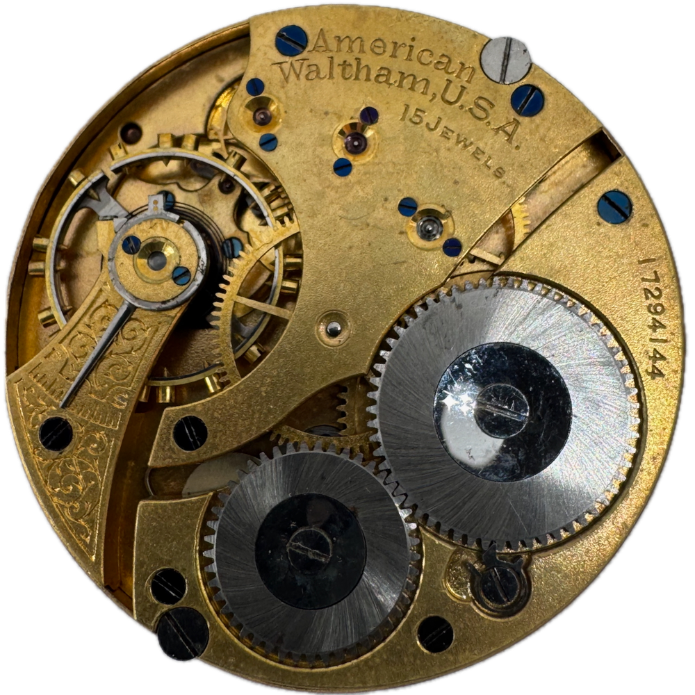 Antique 1908 Waltham 15 Jewel 16s Mechanical Pocket Watch Movement 613 USA