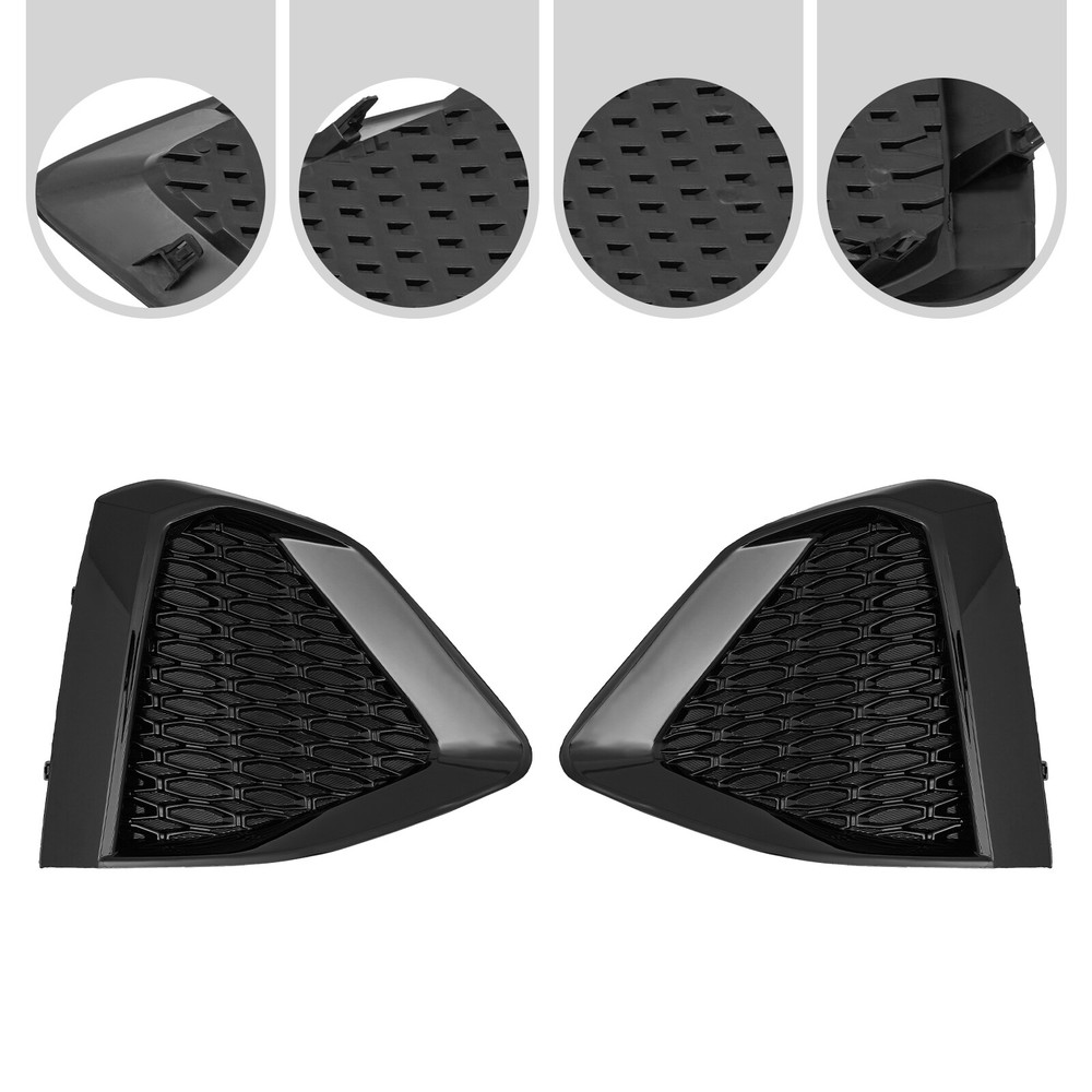 Pair Left Right Fog light Cover For 19 Nissan Maxima Pair LH RH Fog light Cover