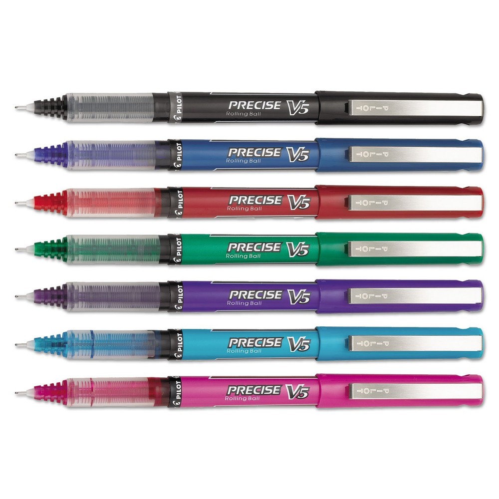 Pilot, Precise V5, Capped Liquid Ink Rolling Ball Pens, Extra Fine Point 0.5 ...