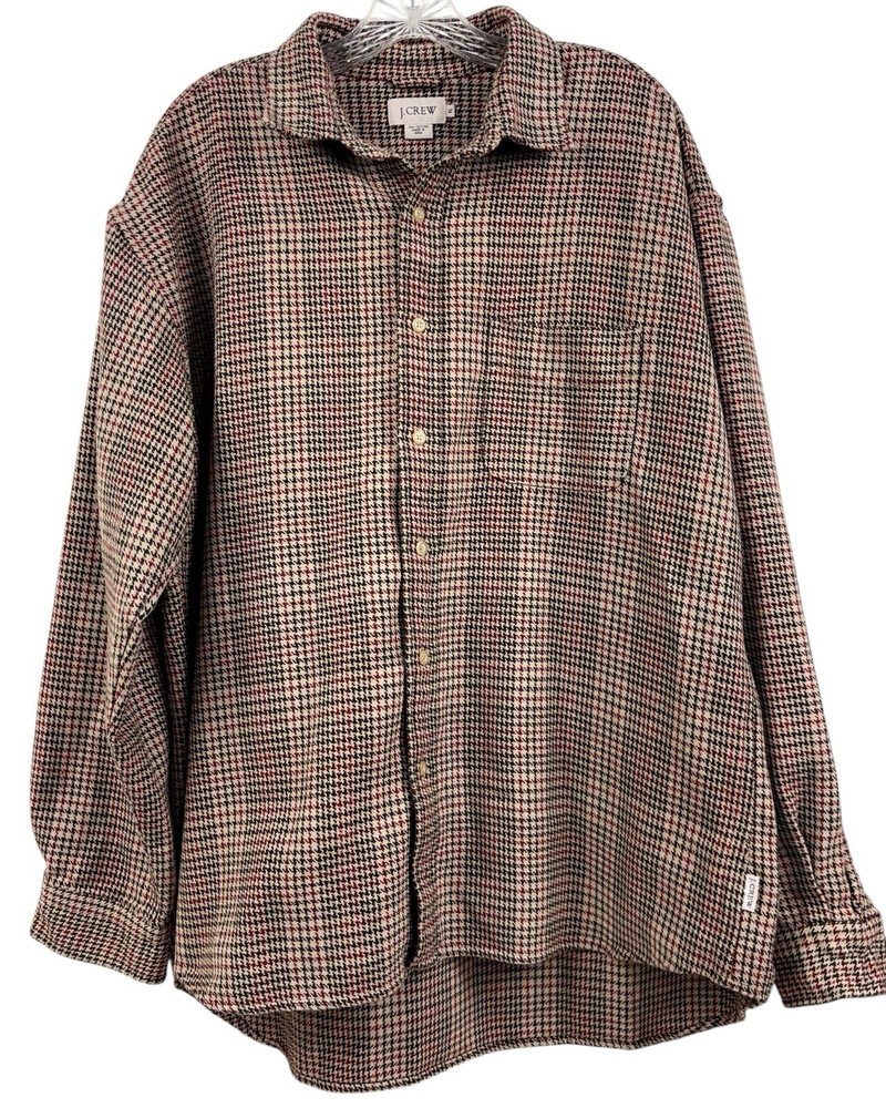 J Crew Shirt Mens XL Shacket Overshirt Shirt Jacket Heavyweight cotton Button