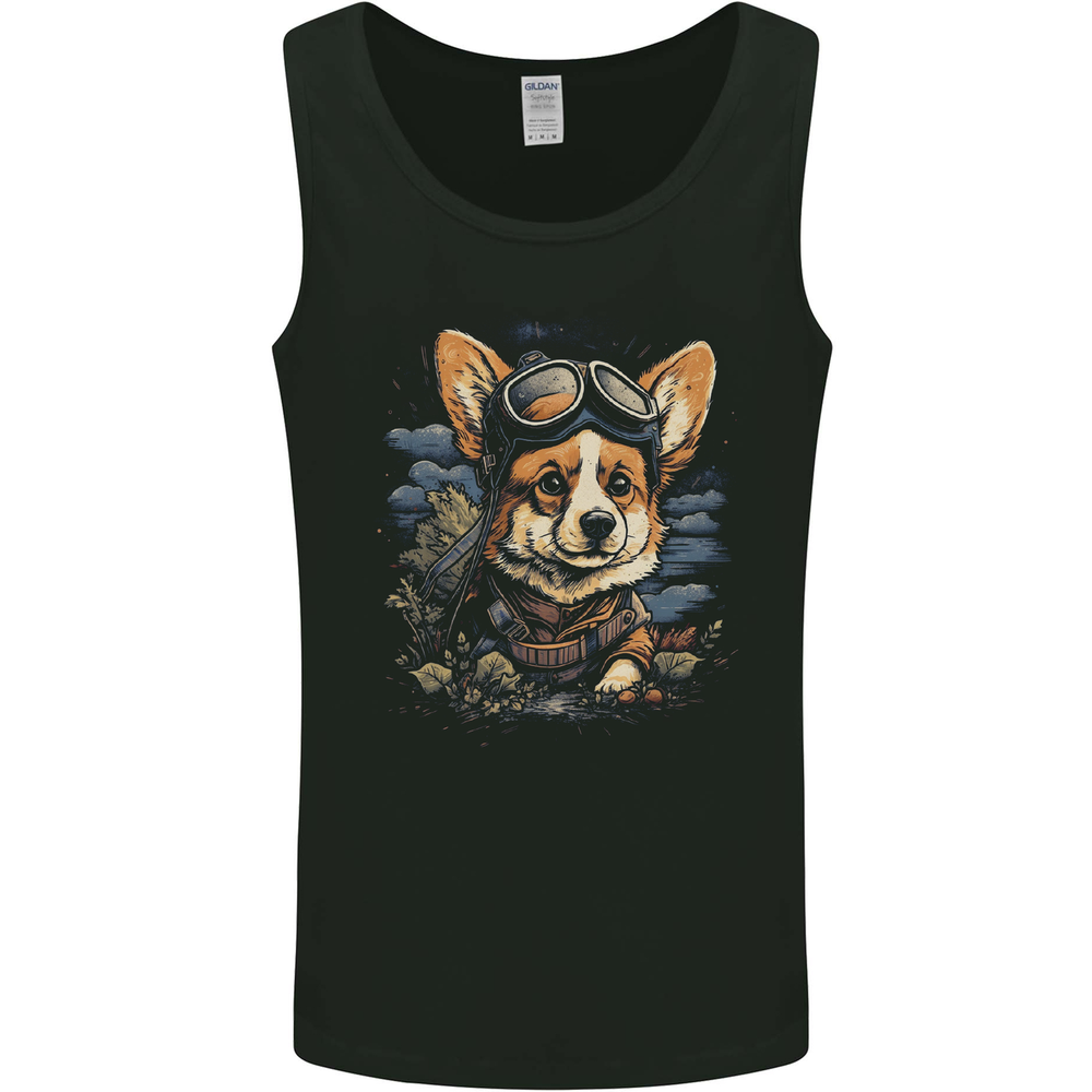 A Cute Corgi Mens Vest Tank Top