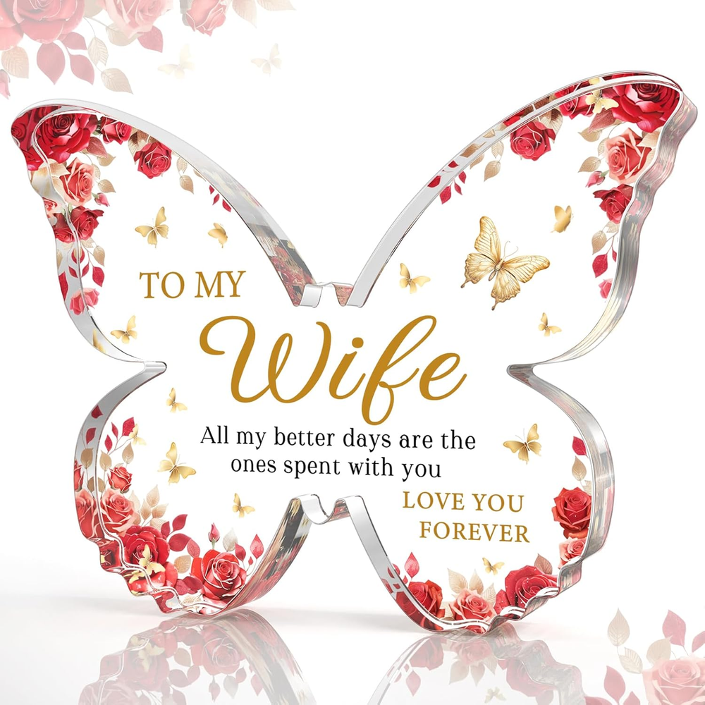 Valentines Day Gift for Wife, Romantic Wife Anniversary Birthday Gift Ideas, 5X3-image