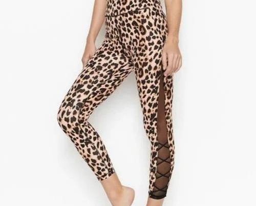 Victoria’s Secret Soft Incredible Essentials leggings Leopard Print sz 2