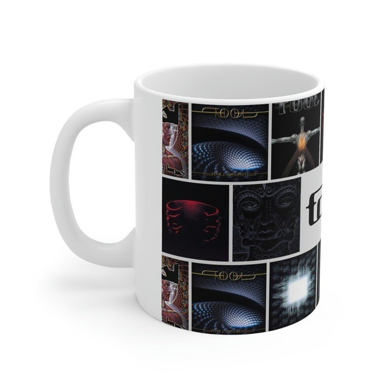 Tool Album Collage Ceramic Coffee Mug