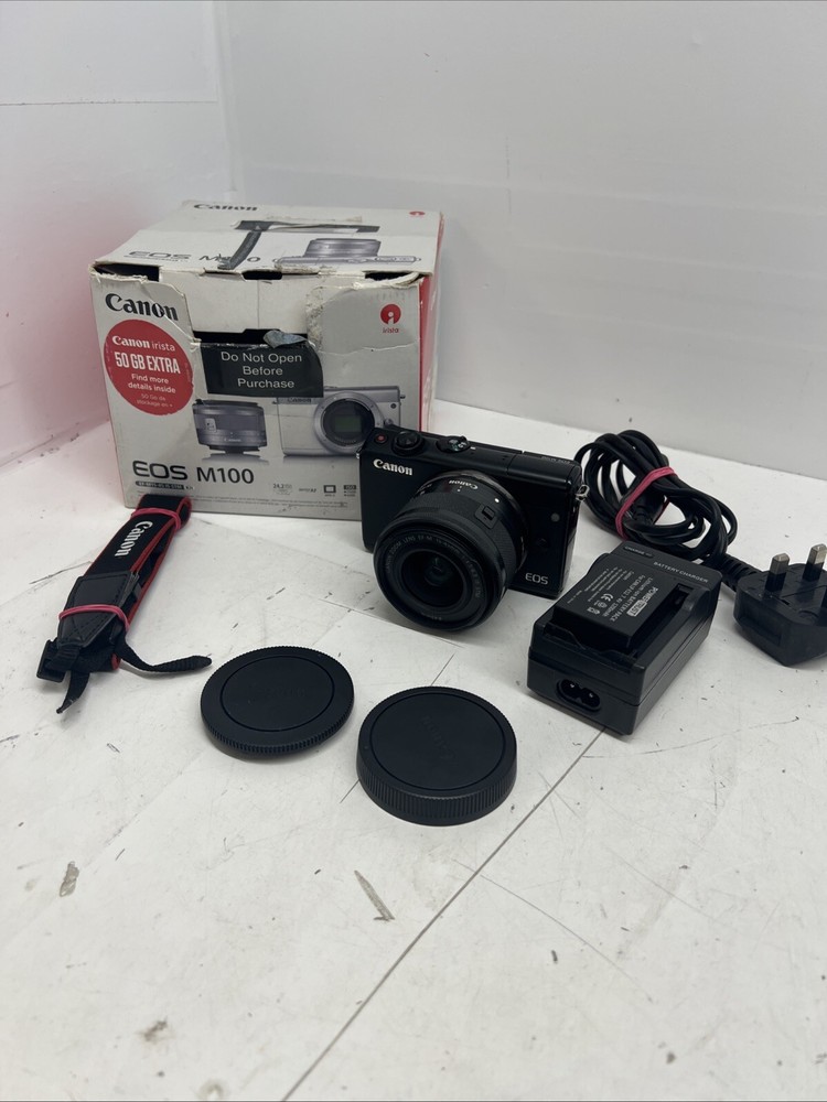 Canon EOS M100 Mirrorless Digital Camera with EF-M 15-45 mm Lens