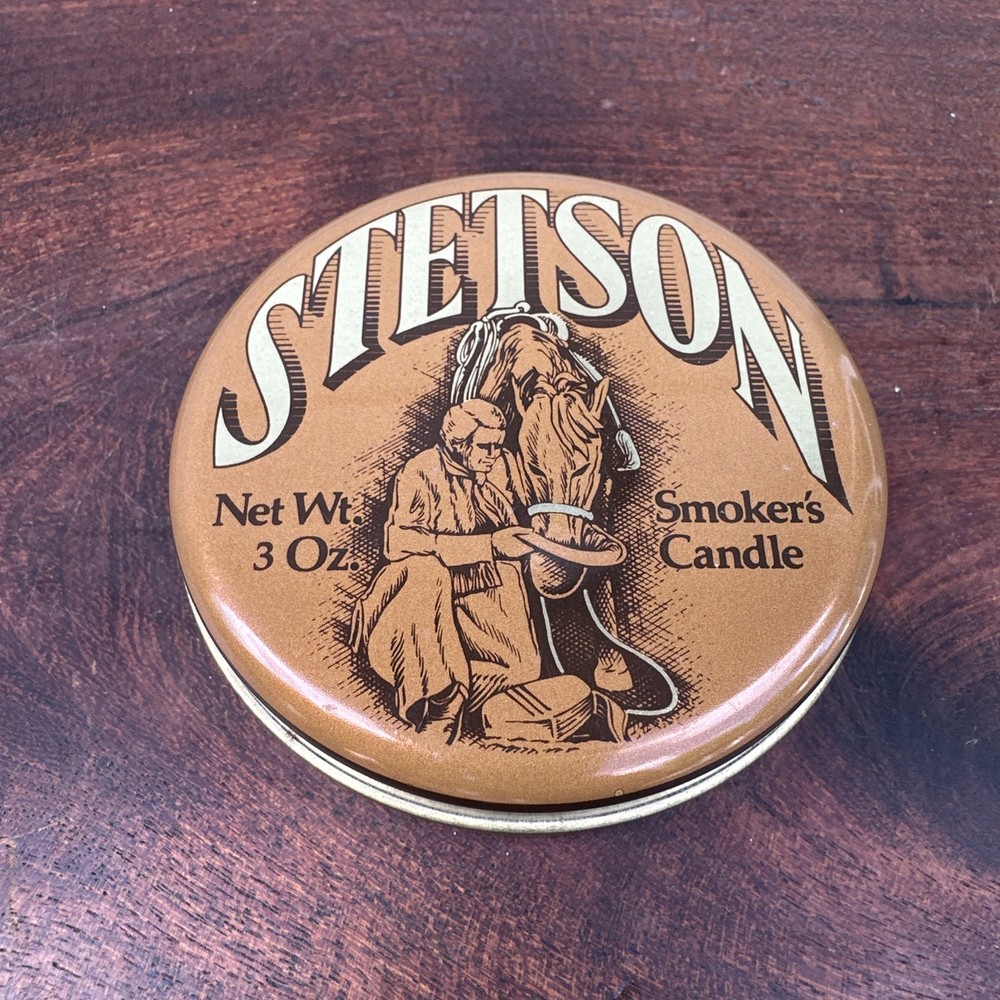 Stetson Smoker Air Freshener Candle 3 oz Masculine Scent Unused