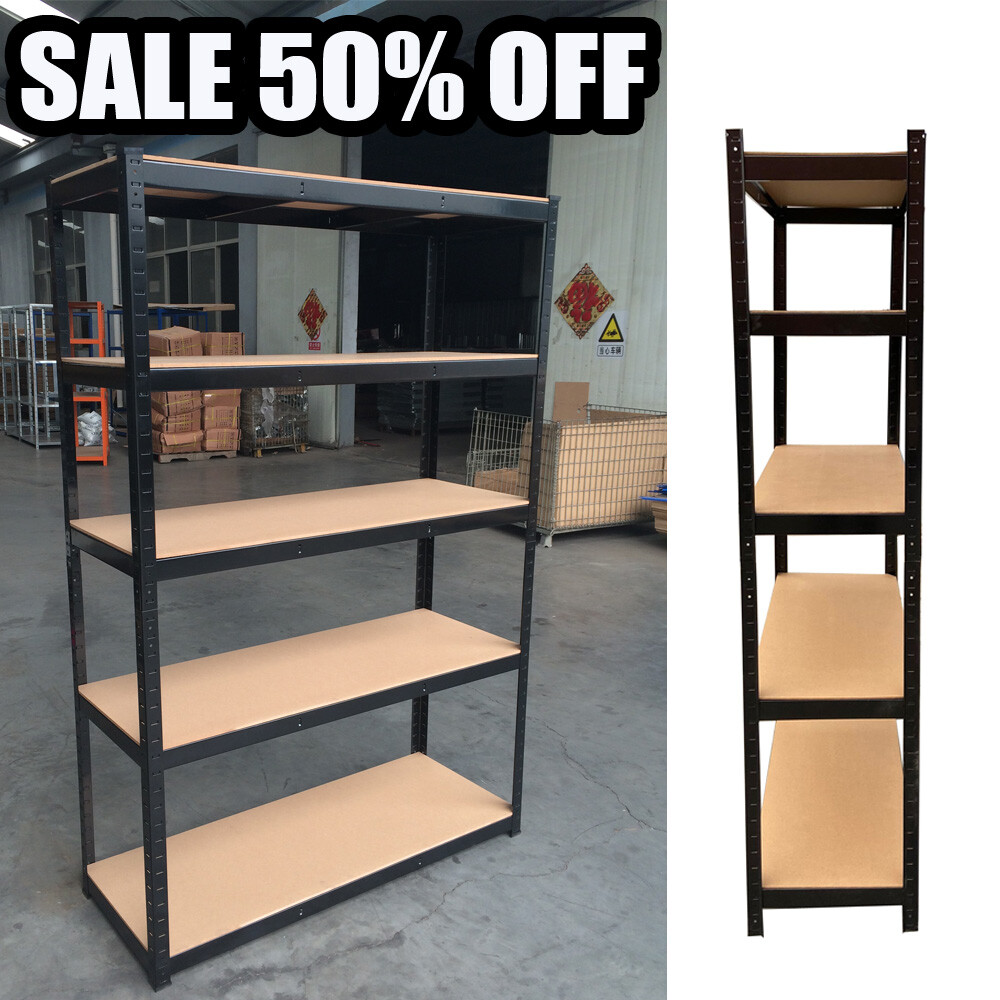 5 Layer Garage Wire Metal Shelving Unit Commercial Heavy Duty Storage Shelf Rack