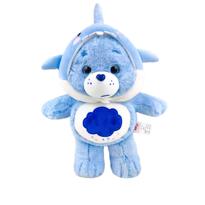 Grumpy Care Bear transforming ocean shark plush toy holiday gift