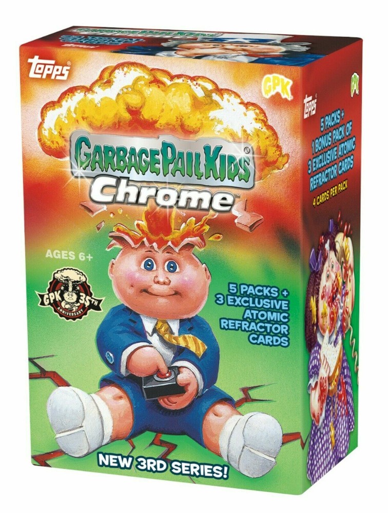 2020 Topps Garbage Pail Kids Chrome 3 Atomic Blaster Box 3rd Series GPK Cards
