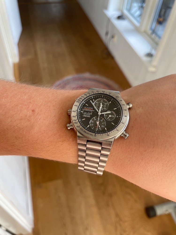 Seiko 7T59-6A00 Men's Analog Chronograph Watch