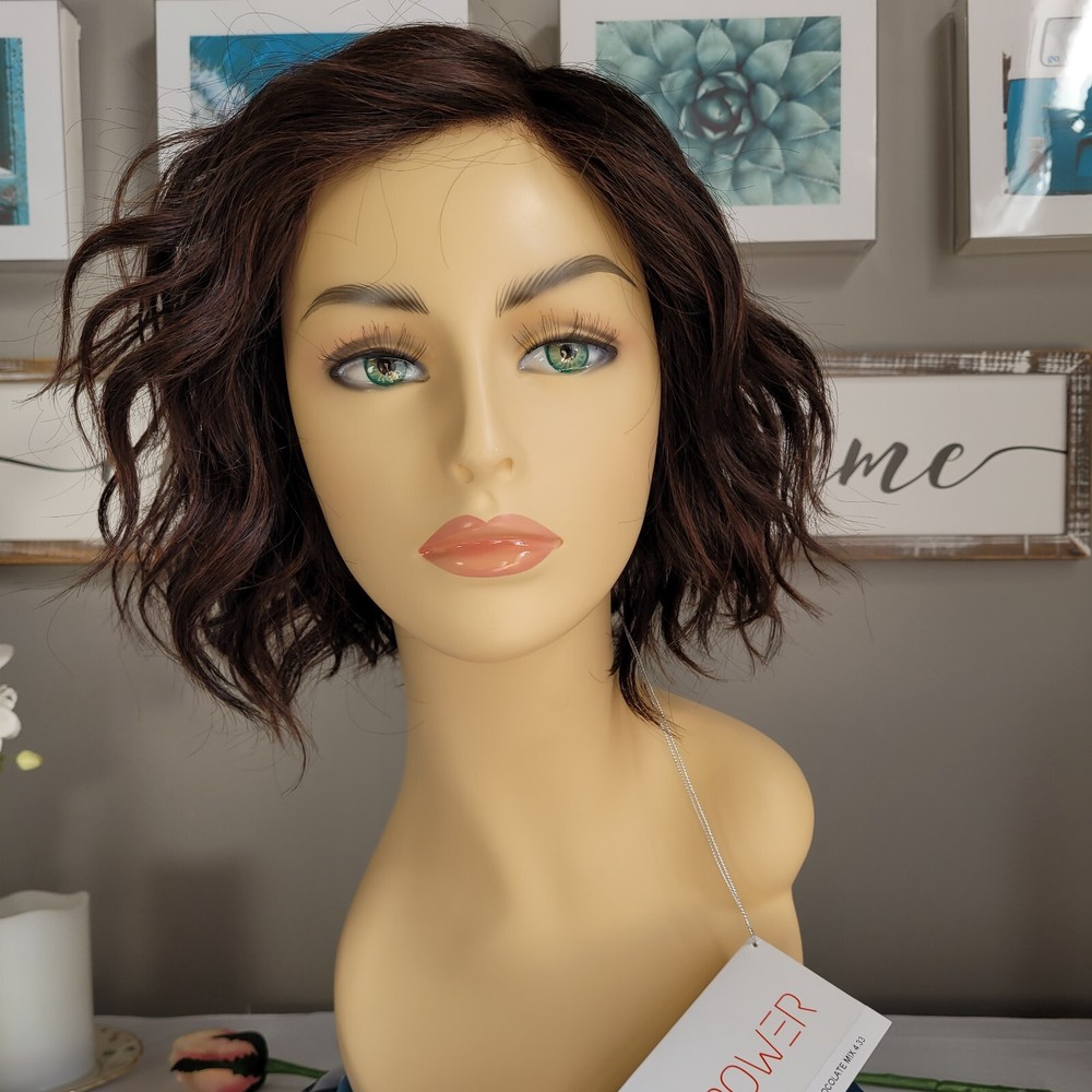 SCALA Ellen Wille DARK CHOCOLATE MIX Lace Front & Part Brunette Wavy Lob Wig 🔥