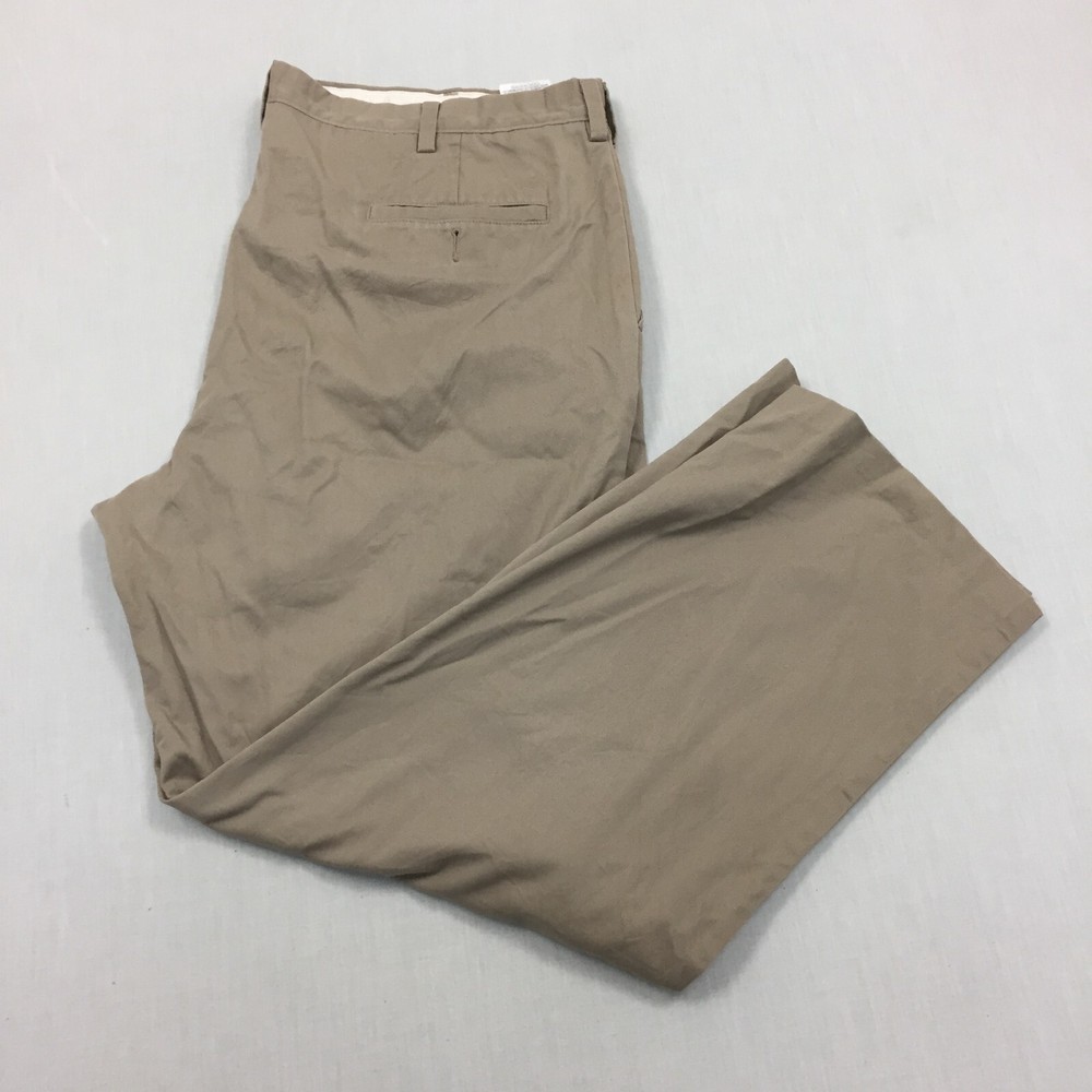 Dockers Chino Trousers Cotton Pants Straight Fit Mens Size 42W 30L Beige
