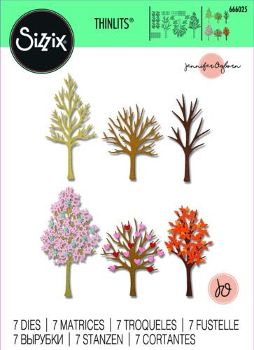 Sizzix Seasonal Trees Thinlits Dies by Jennifer Ogborn for Card Making 666025-image