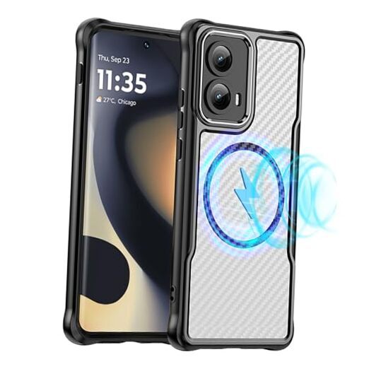 for Moto Edge 2024 Case,Motorola Edge 2024 Case, with MagSafe, Shockproof Black