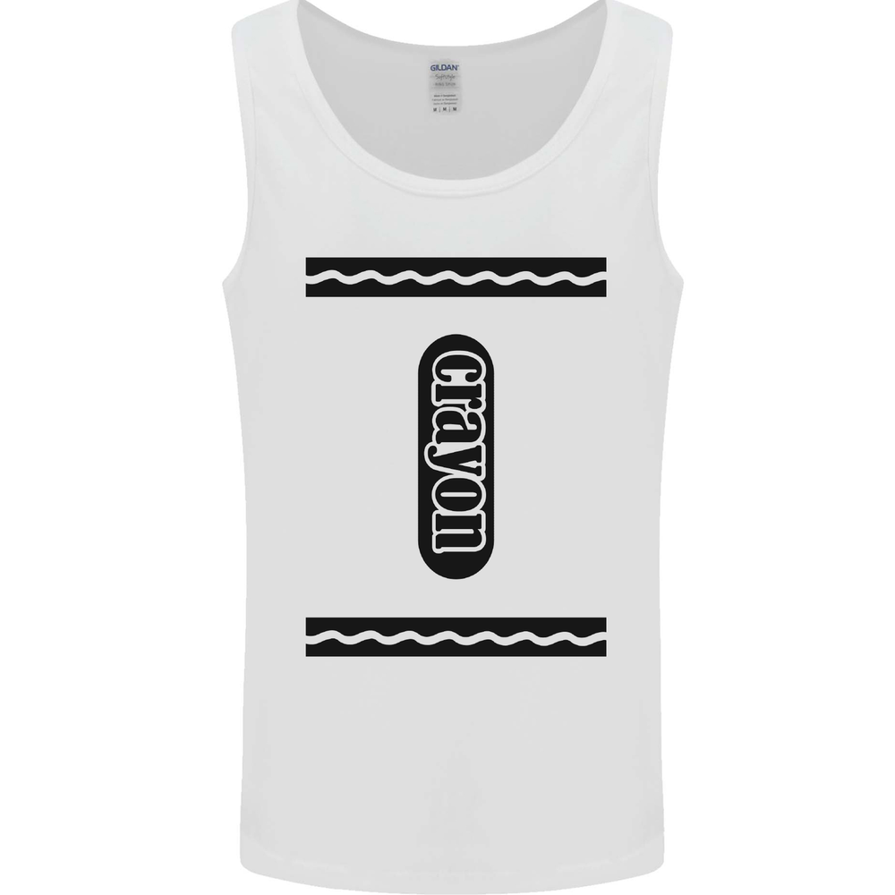 Crayon Fancy Dress Outfit Costume Funny Mens Vest Tank Top