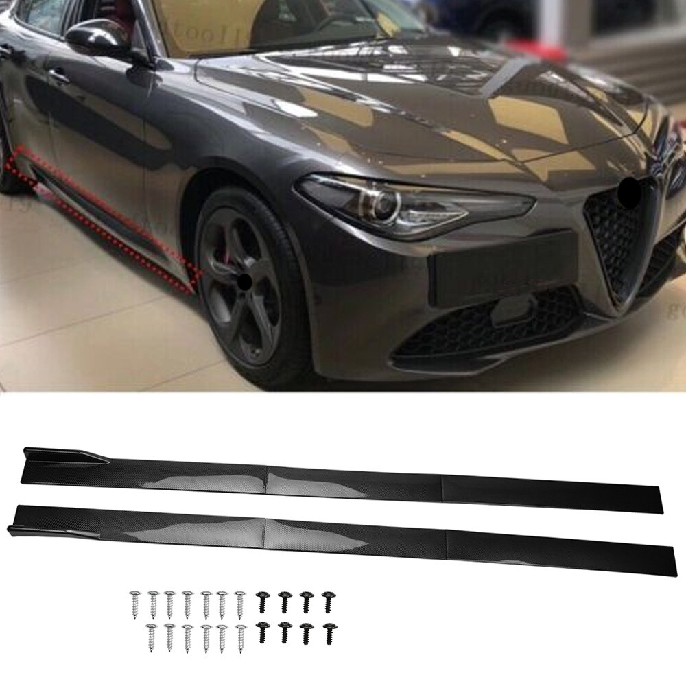 Carbon Fiber For Alfa Romeo Giulia 2017-2025 Side Skirts Extension Splitter Lip