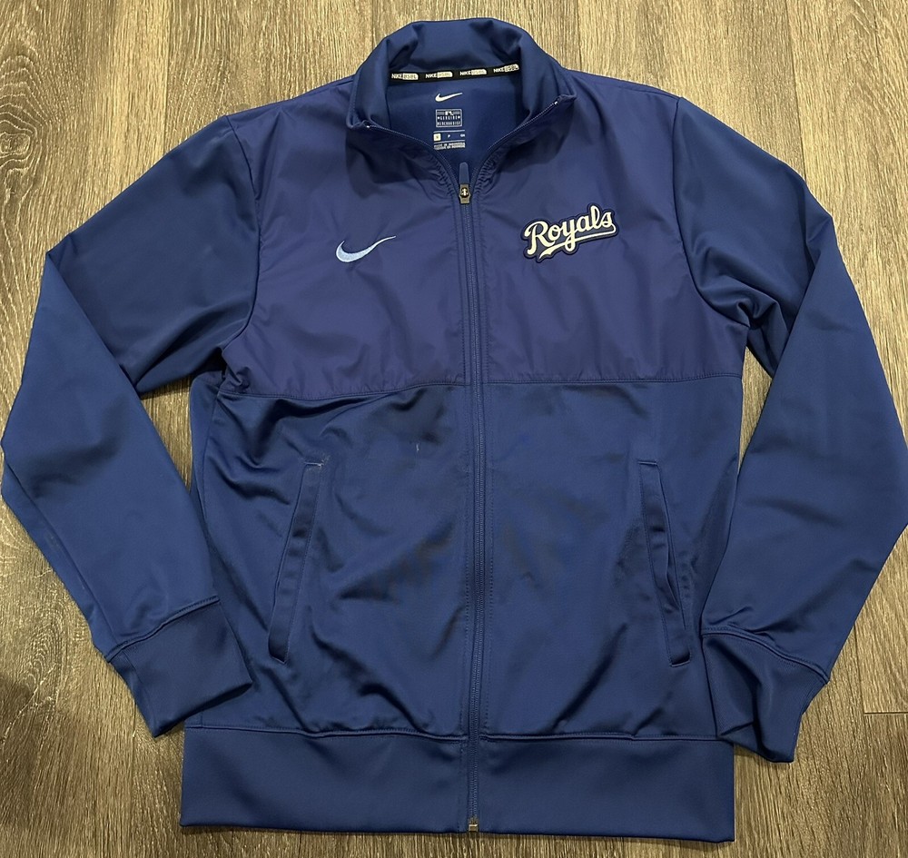 Kansas City KC Royals Nike Baseball MLB Authentic Collection Jacket Mens Small