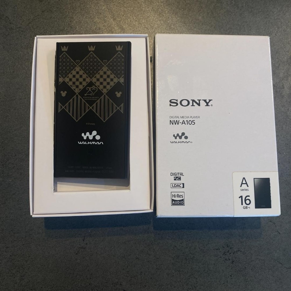 SONY NW-A105 Walkman Kingdom Hearts 20th Anniversary Limited Edition Japan Bundle