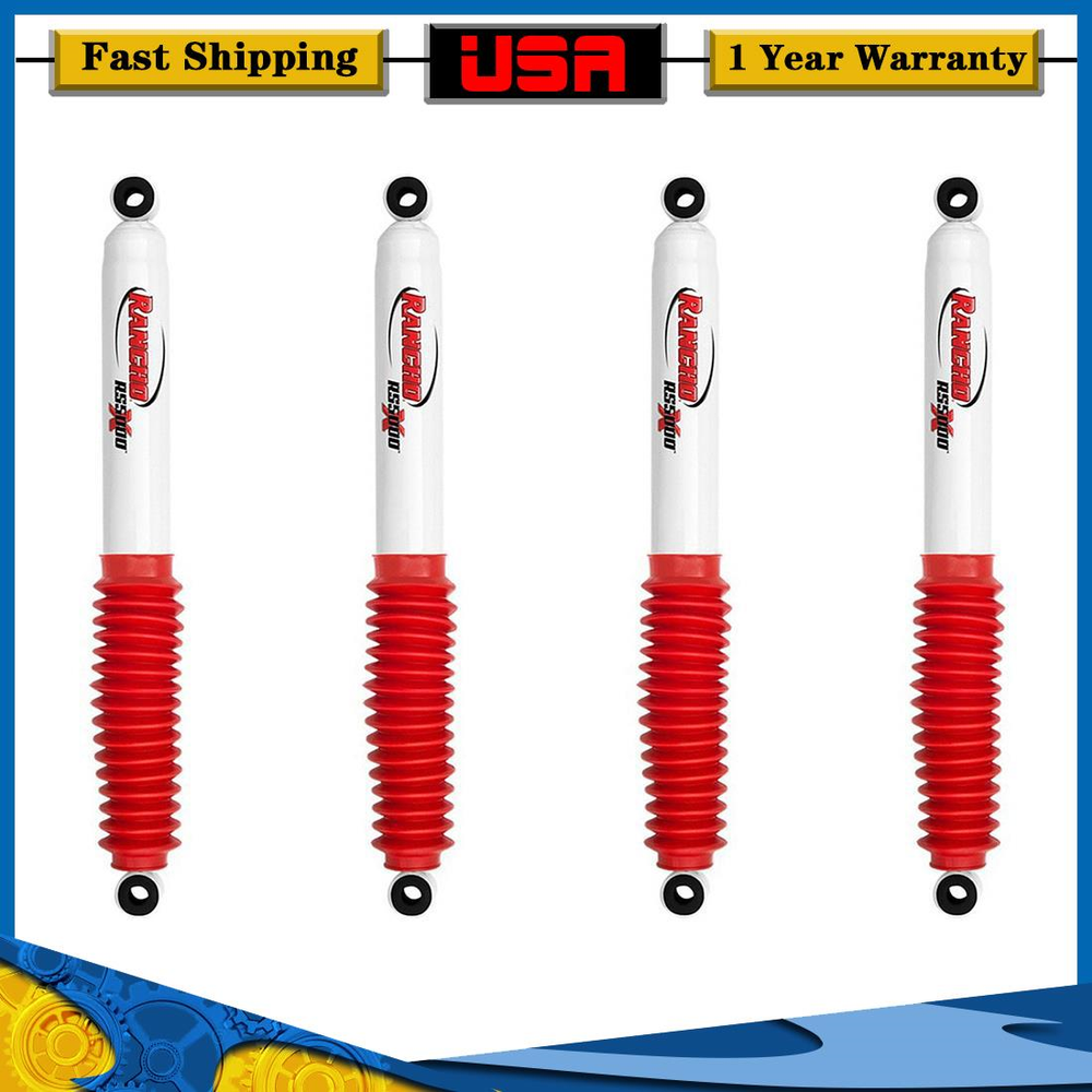 Rancho Front & Rear RS5000X Gas Shock Absorbers for CJ5 CJ7 FJ40 Landcruiser 4WD