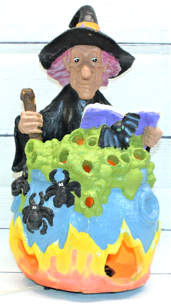 1996 Vintage Matrix Halloween Witch Light-Up Blow Mold 17 Inch