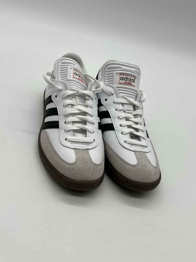 Adidas SAMBA Men’s 8.5 White/Black/White Dark Brown Sole CLASSIC Sneakers 772109