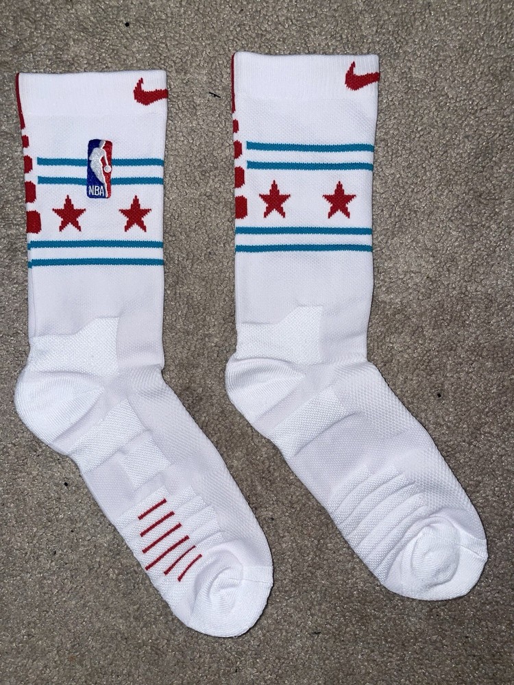 Size 8-12m-Nike Elite Dri-Fit NBA “This Is My Home”Basketball Crew Socks White