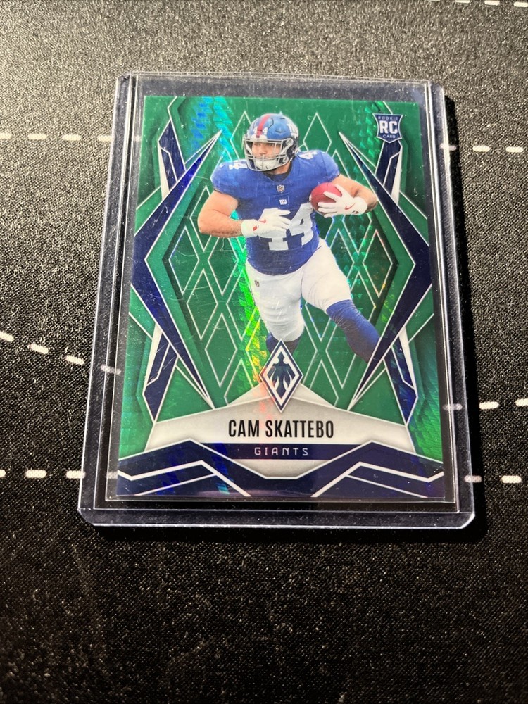 2025 Panini Phoenix - Rookies Cam Skattebo #168 Green Winter /149 (RC)