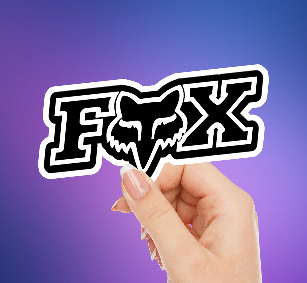 For Fox Racing Sport Vinyl Sticker Decal | Fox Head Logo | For Laptop, Tumbler