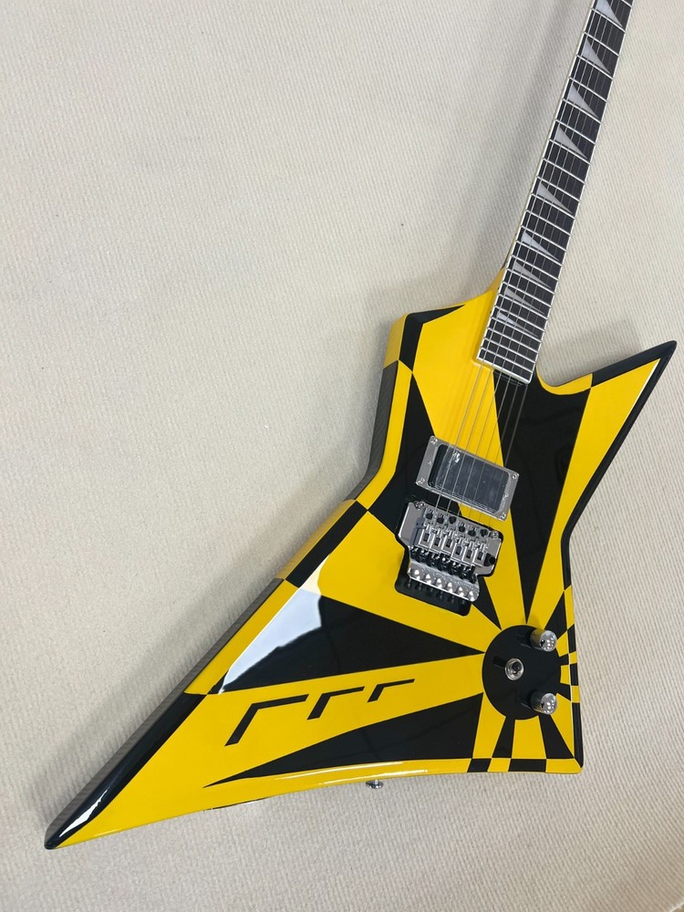IN STOCK Jackson  Kelly Hazard Yellow/Black Graphic Electric guitar 6 strings