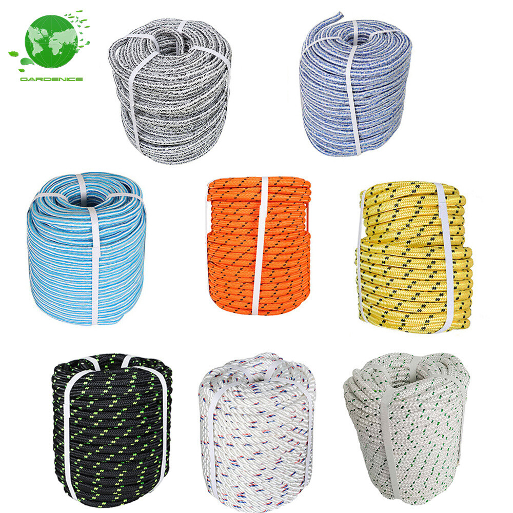 3/8 & 1/2 & 5/8 & 3/4''×200ft Heavy Duty Braided Polyester Arborist Rigging Rope