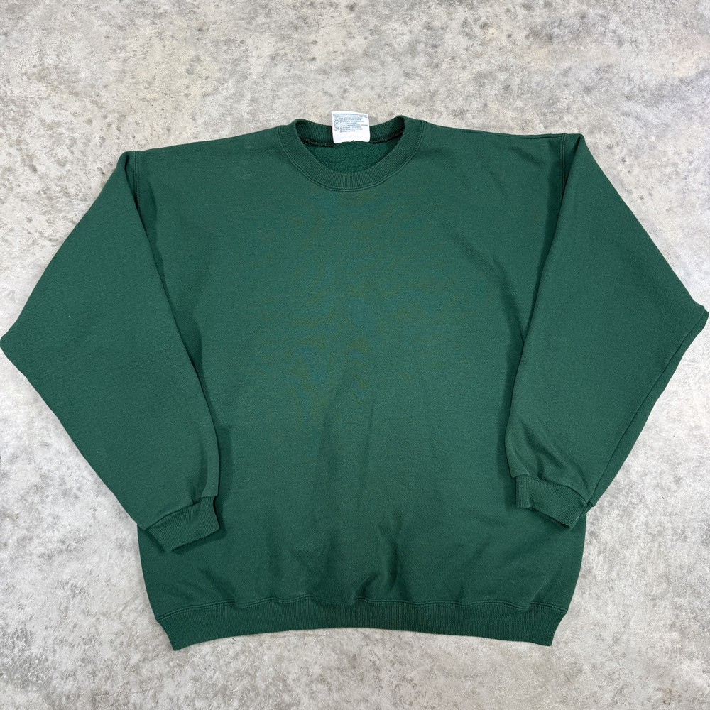 Vintage Hanes Sweatshirt Mens Large Crewneck Pullover Heavyweight 90s Plain