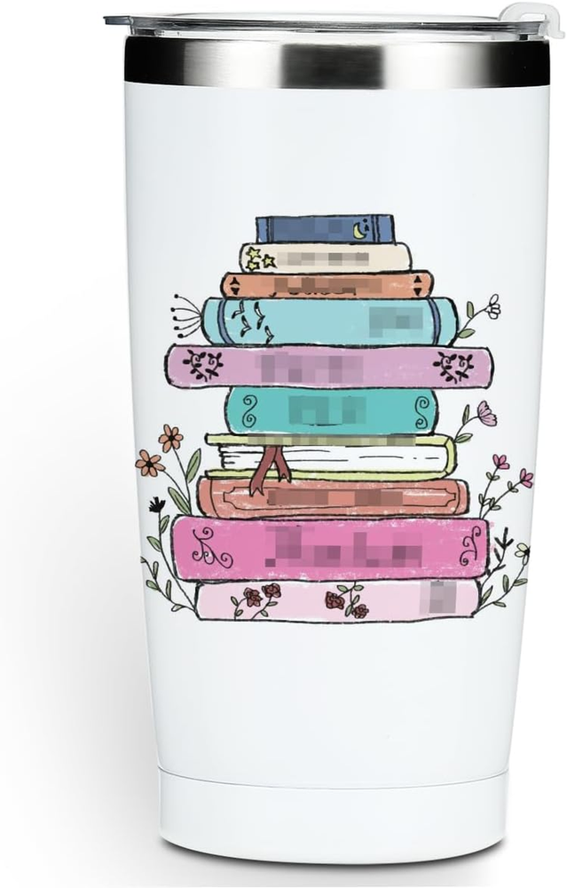 Inspired Tumbler Book Decor Book Lovers Gifts Bookish Coffee Mug Music Lover Gif