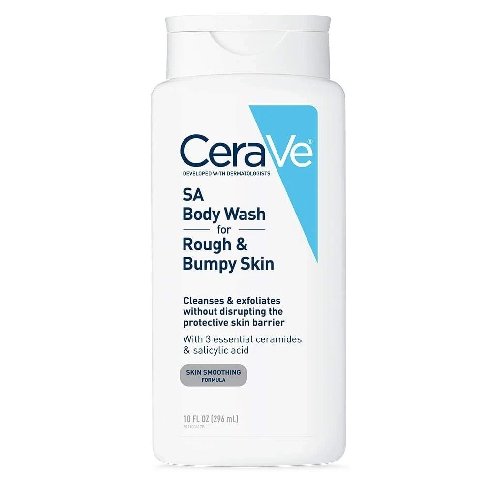 CeraVe Body Wash with Salicylic Acid, Fragrance Free Body Wash 10 Ounce