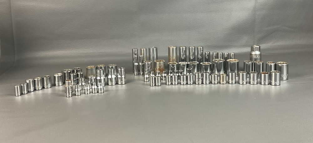74 Craftsman Assorted Socket Lot All Marked Made In USA Series EE