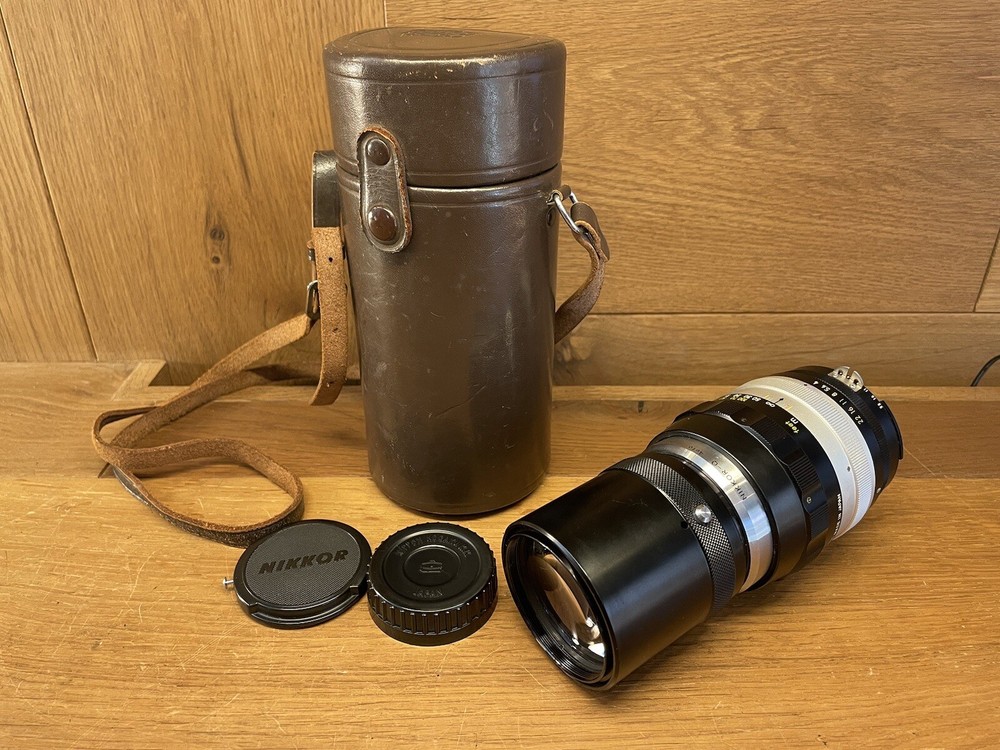 *Near Mint w/ Case* Nikon Nikkor Q Auto 200mm F/4 Ai Converted Telephoto Lens JP