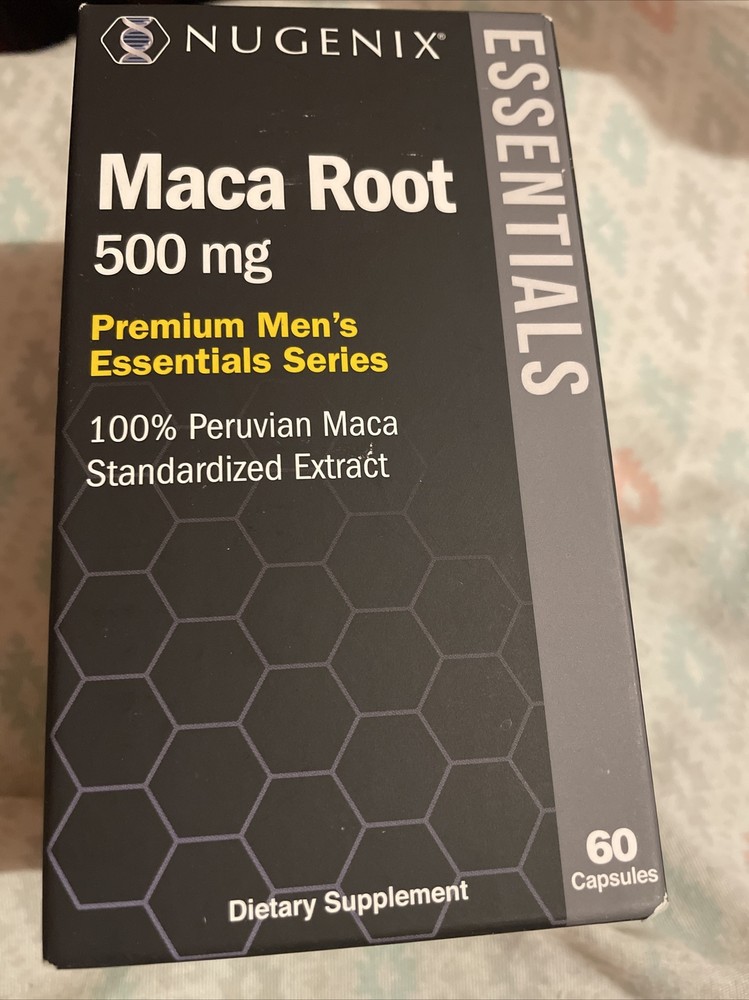 Nugenix Essentials Maca Root 500mg 60Caps Exp 05/25