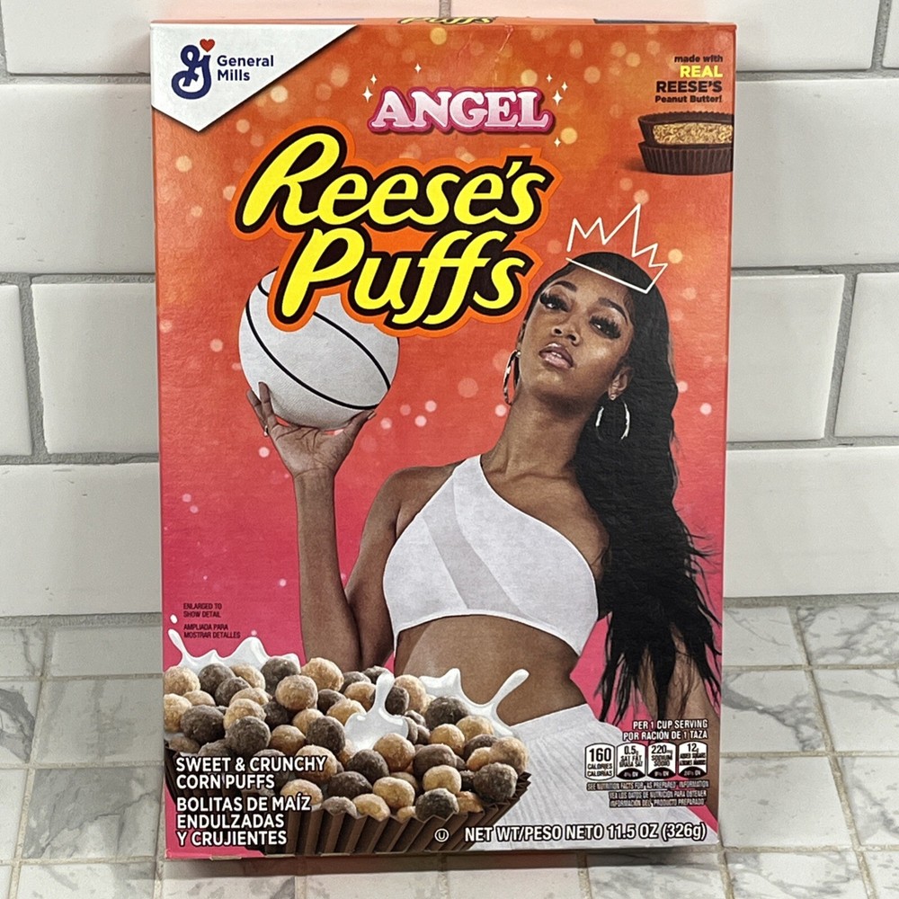 Angel Reese WNBA Reeses Puffs Cereal LIMITED EDITION. 11.5oz CHICAGO SKY