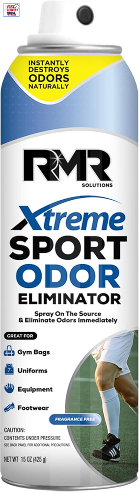 RMR Xtreme Sport Odor Eliminator Spray - Heavy-Duty Equipment, Uniform, Gym, and