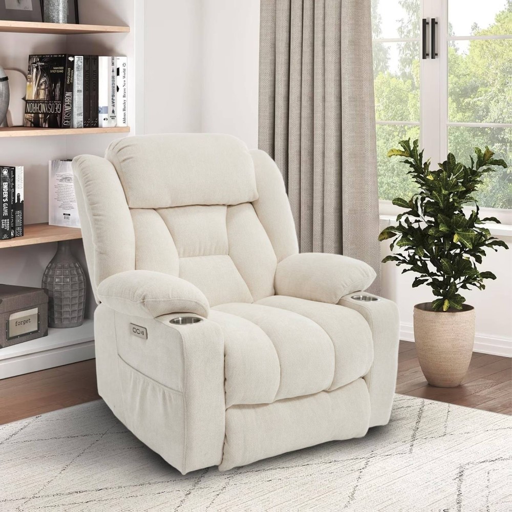 FlexiSpot Power Lift Recliner Chair for Elderly, Lift Chair w/ Massage & Heat