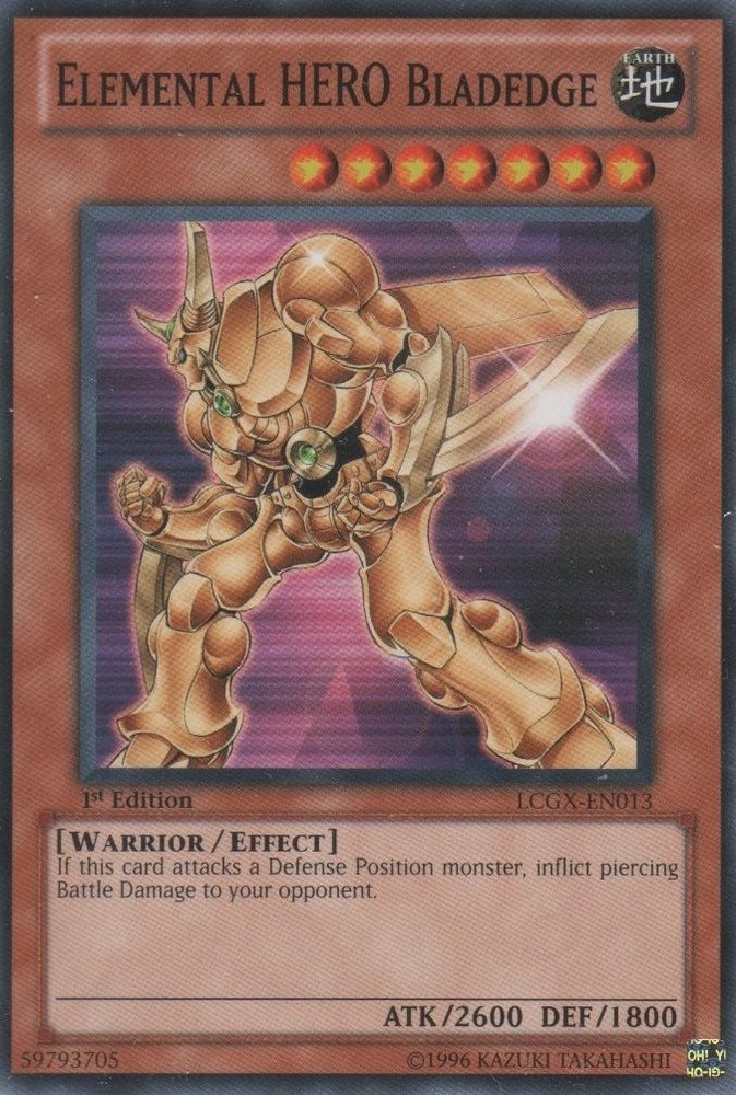 Elemental HERO Bladedge LCGX-EN013 Common 1st Edition Heavily Played Card  