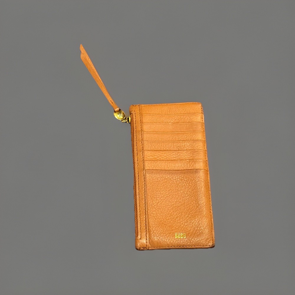Hobo Leather Carte Card Wallet Sandstorm Light Camel Color Slim Organizer
