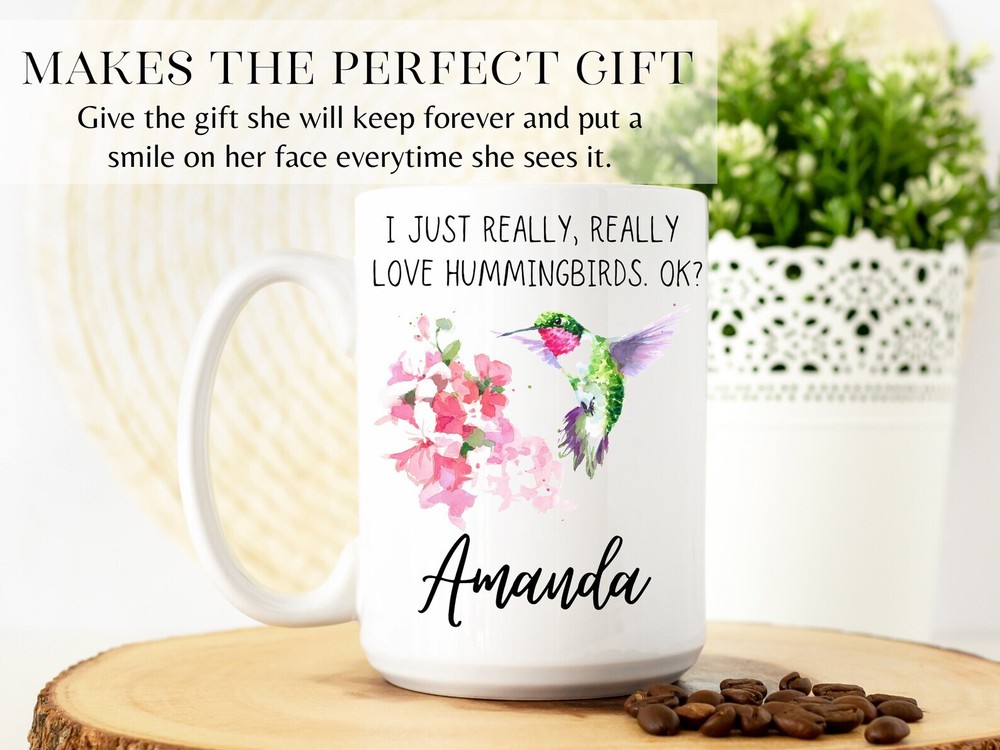 Hummingbird Mug Personalized Hummingbird Gift Hummingbird Gift Hummingbird Name