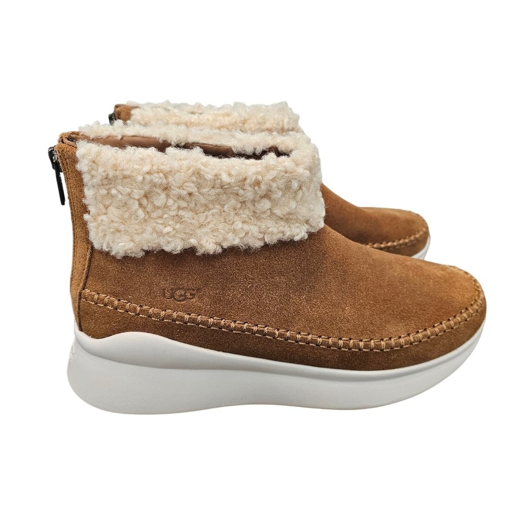 UGG Montrose Sneaker Chestnut Boots Womens Size 8.5 Brown Chunky Y2K Warm