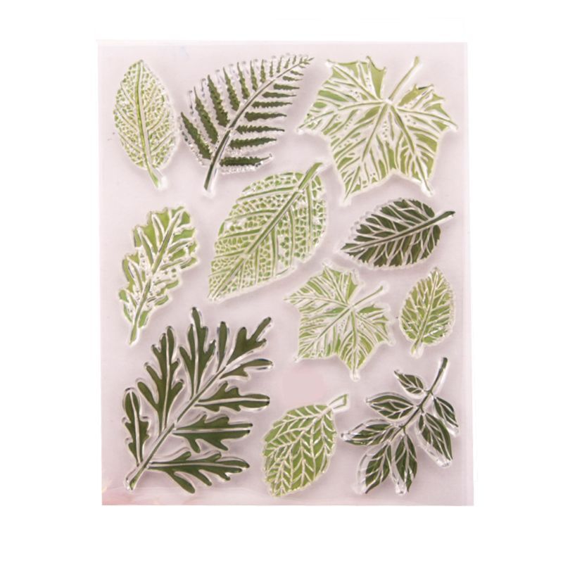 Leaf Silicone Clear Seal Stamp DIY Scrapbooking Embossing Photo Album Decorative