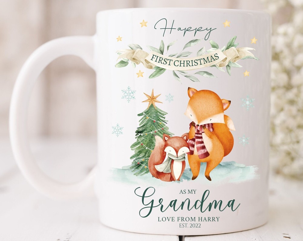 Grandma First Christmas Mug Gift for Granny 2022 New Design  