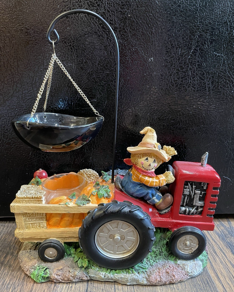 Scarecrow Tractor YANKEE CANDLE Hanging Bowl Wax Melt Tart TEA LIGHT Pumpkins
