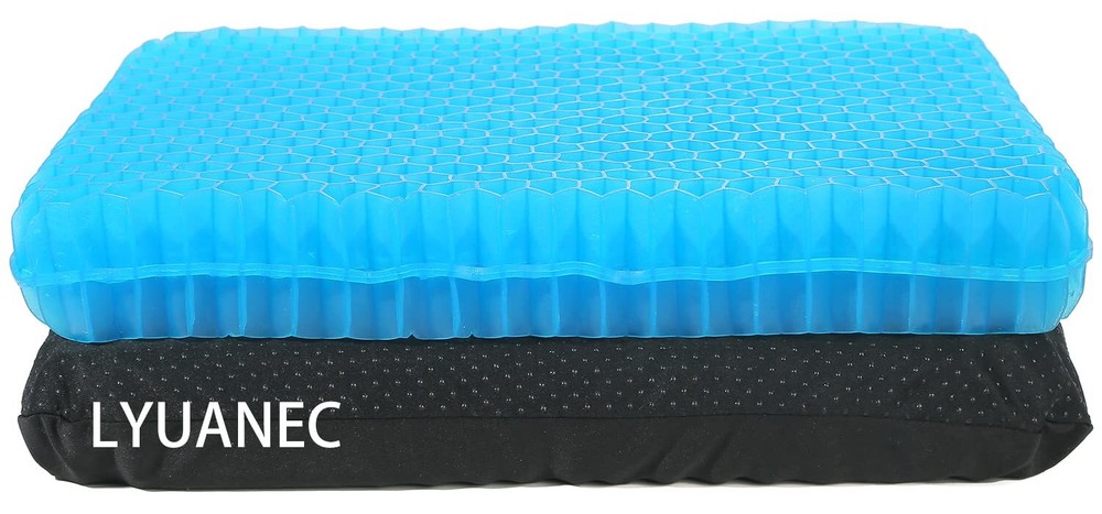 Gel Seat Cushion for Long Sitting, (2.4 Inch Extra Thick) Soft＆Breathable Gel...