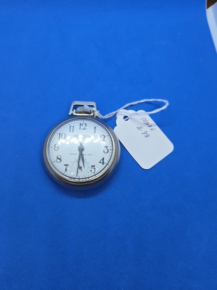 Vintage 1973 Westclox Scotty Shock-Resistant Pocket Watch