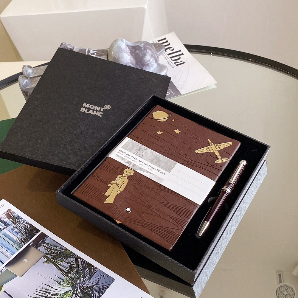 Montblanc Little Prince Signature Pen + Pilot notebook